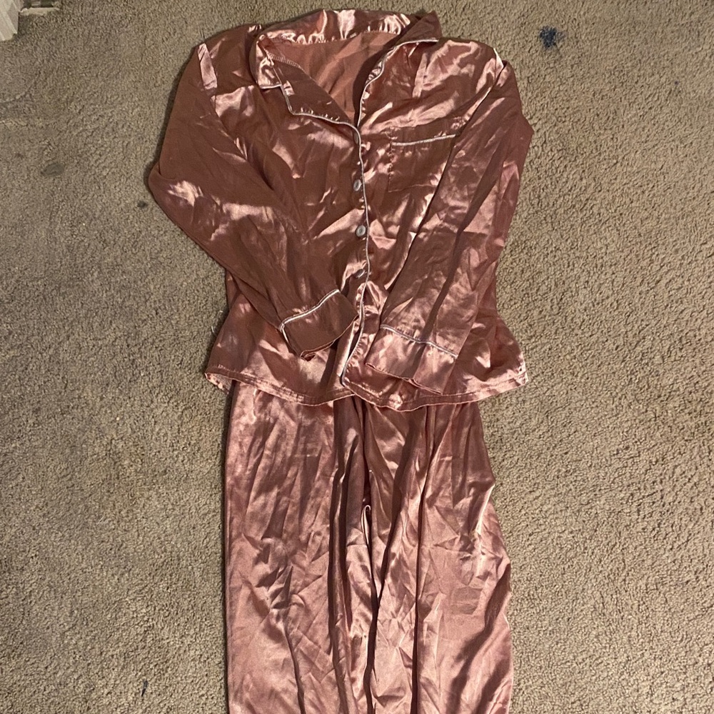 Silky Pink Pajama Set
